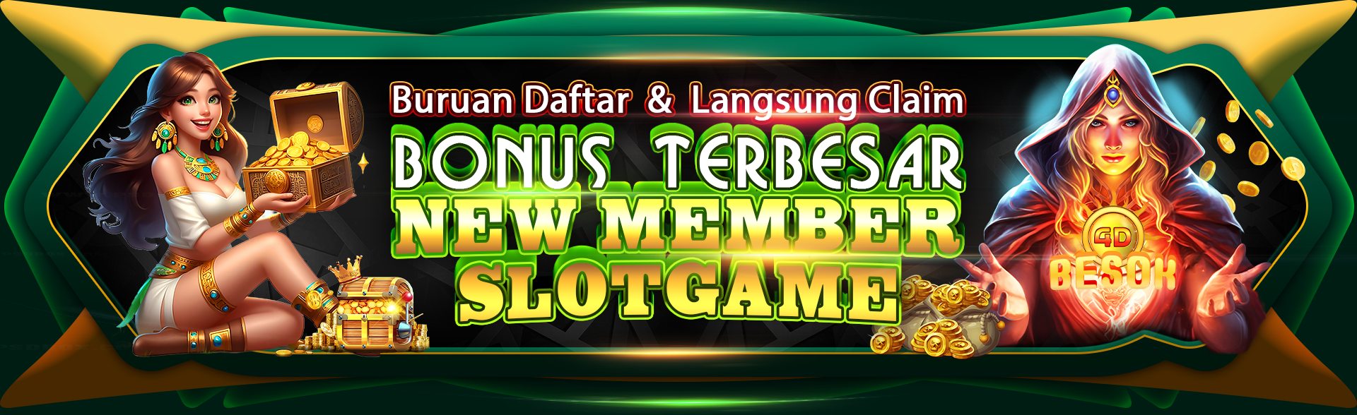 BONUS TERBESAR NEW MEMBER 50%