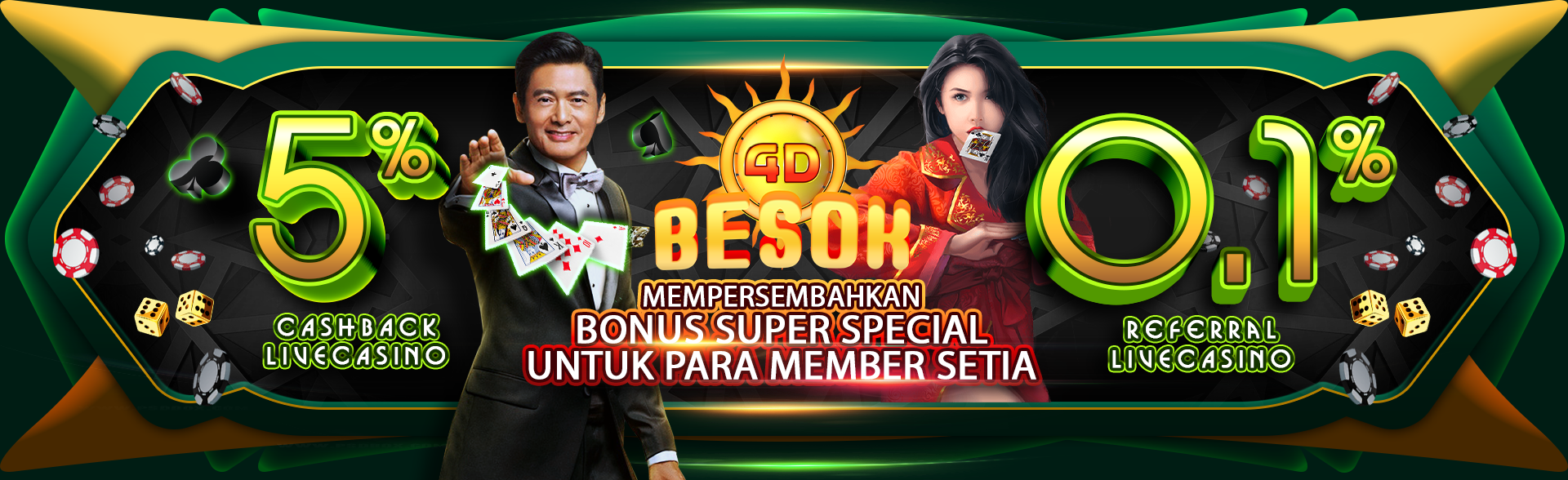 CASH BACK & BONUS REFERRAL LIVE CASINO