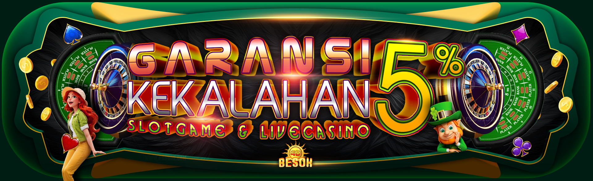 GARANSI KEKALAHAN ( SLOT GAME & LIVE CASINO )