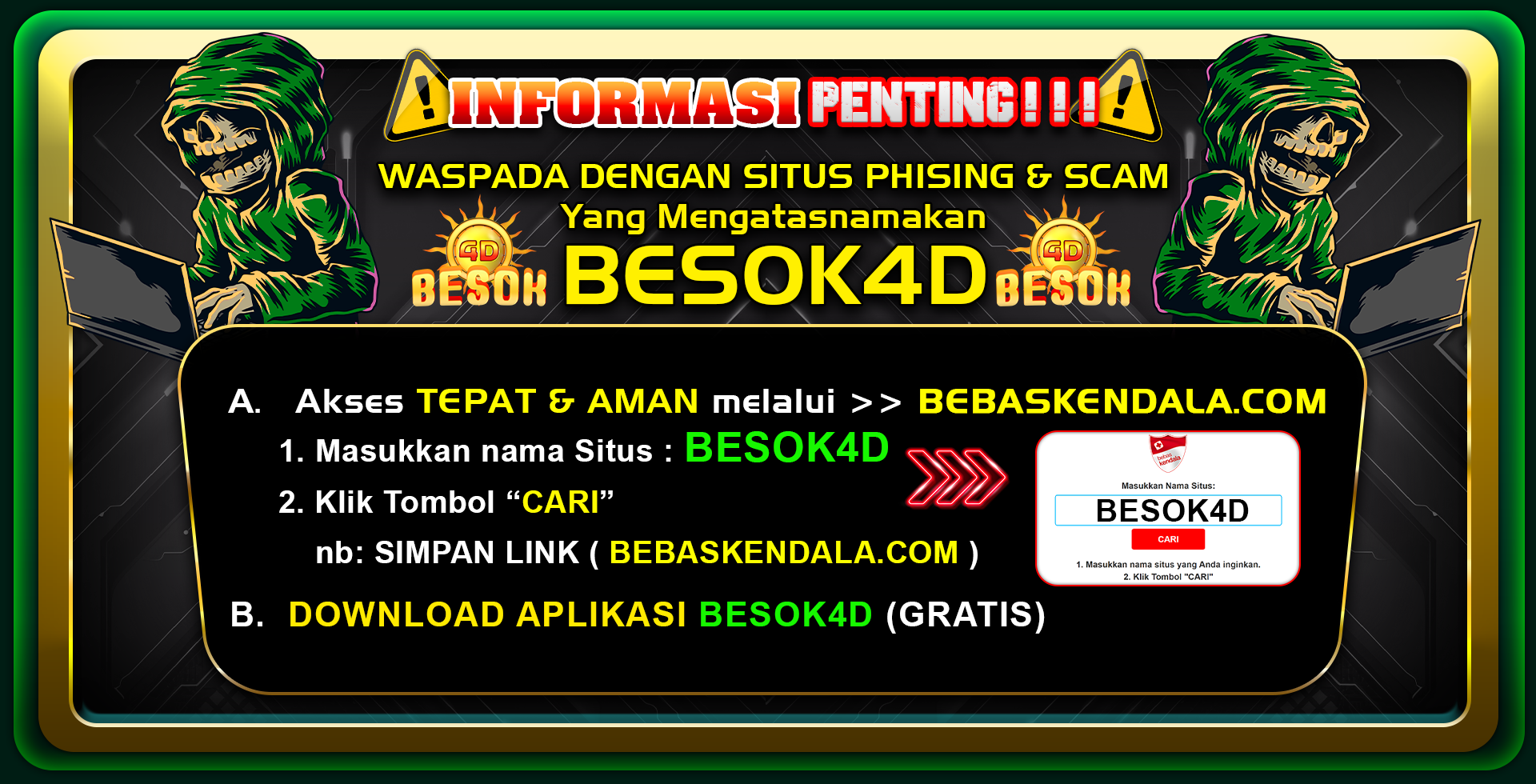 INFORMASI PENTING BEBAS KENDALA