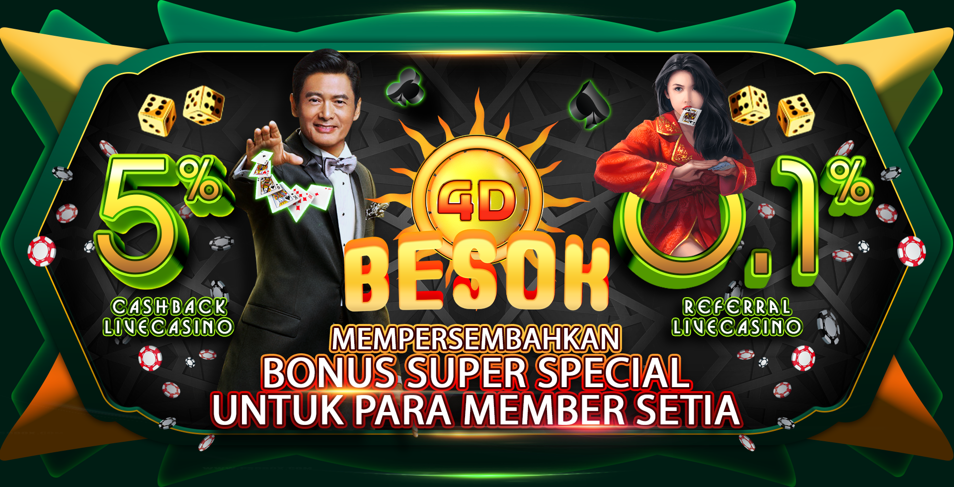 CASH BACK & BONUS REFERRAL LIVE CASINO